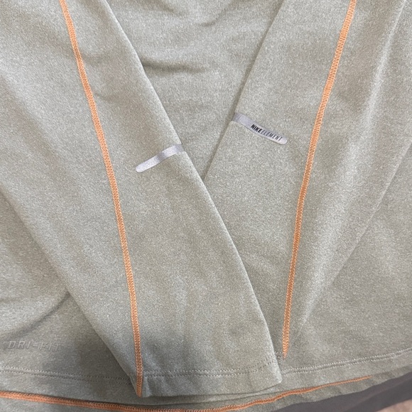 Nike Women's Long Sleeve Top - Gray and Orange - Picture 3 of 9